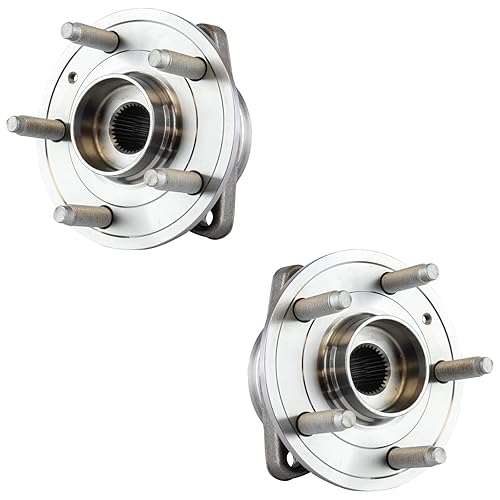 Vista 434 de TRQ Juego de 2 rodamientos de rueda trasera y conjunto de cubo con sensor ABS compatible con Ford Transit Connect 2014-2018