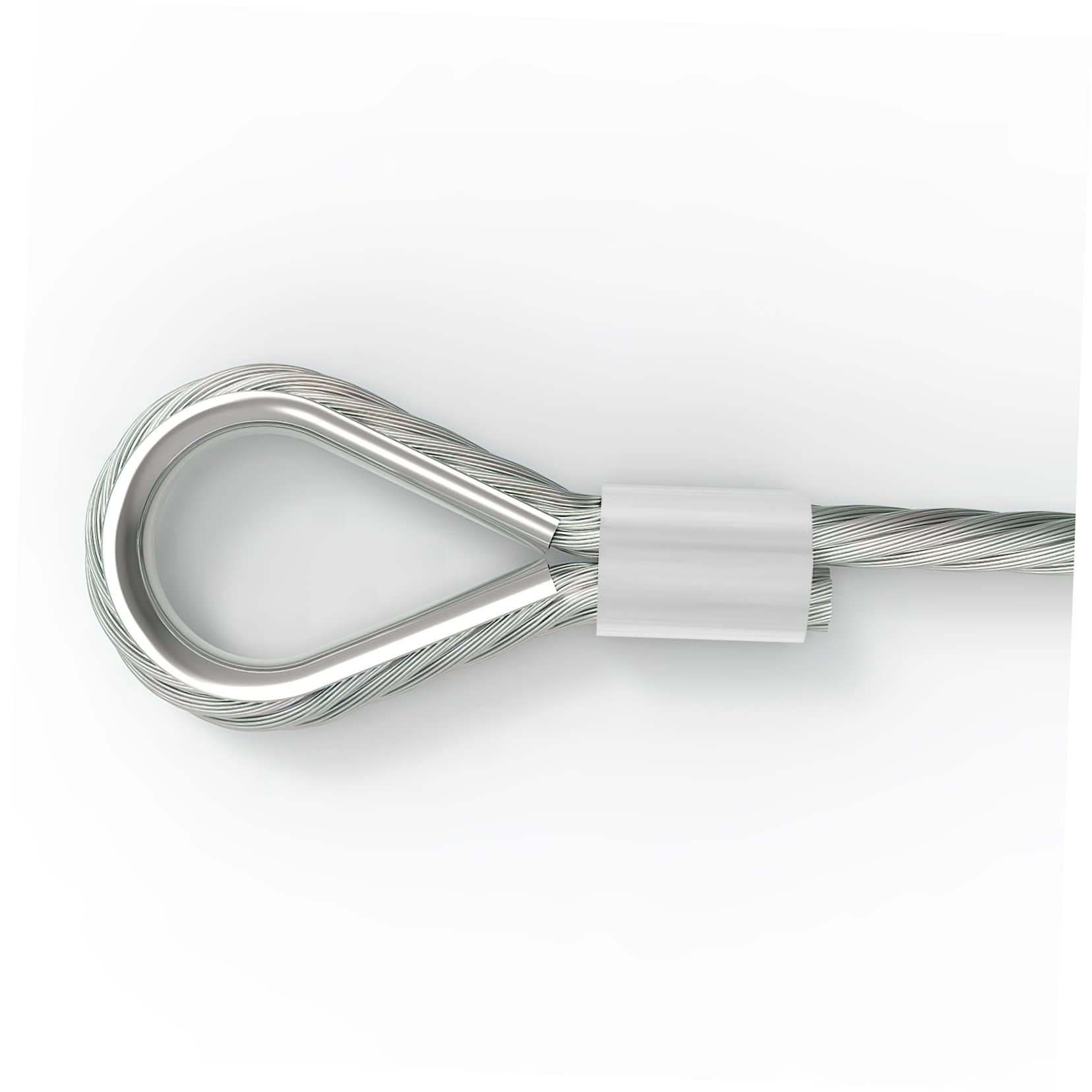 Clip con manicotto a crimpare in alluminio, Manicotti di crimpatura in alluminio a doppio foro a forma di 8 for cavi metallici, confezione da 200, argento, diverse misure(0.9x0.6cmx4pcs)