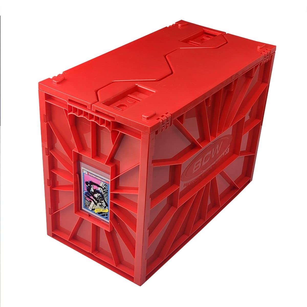 BCW Short Comic Book Bin, Red 5 Pack For 150 Standard