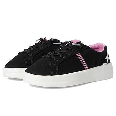 Hey Dude Kids Karina Sparkle (Little Kid/Big Kid) Girls Shoes Black/Cow