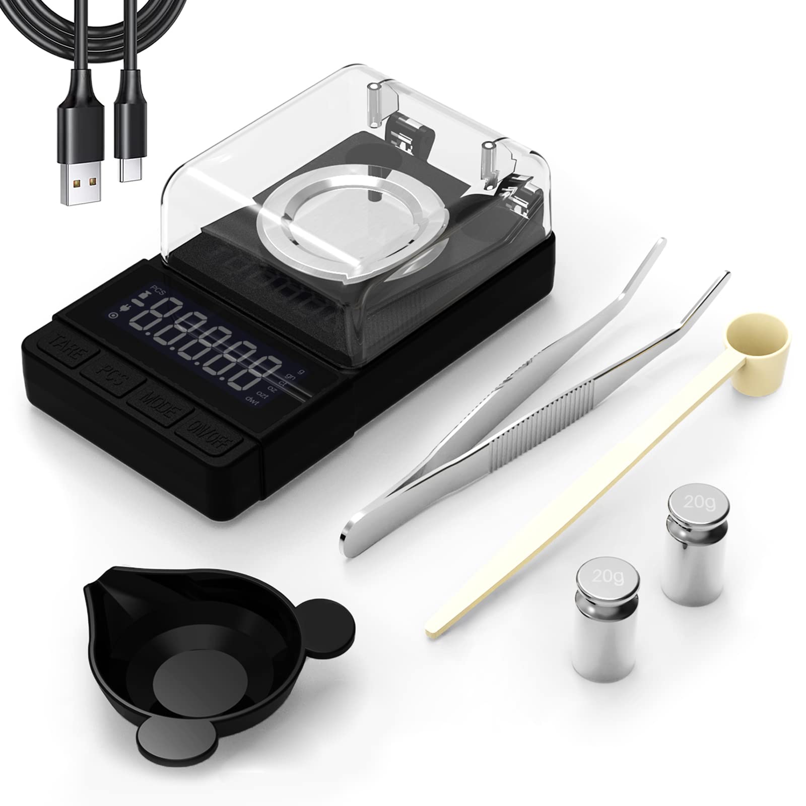 Buy Maxus Digital Milligram Scale 50g/0.001g, Compact Mg Scale with 20g