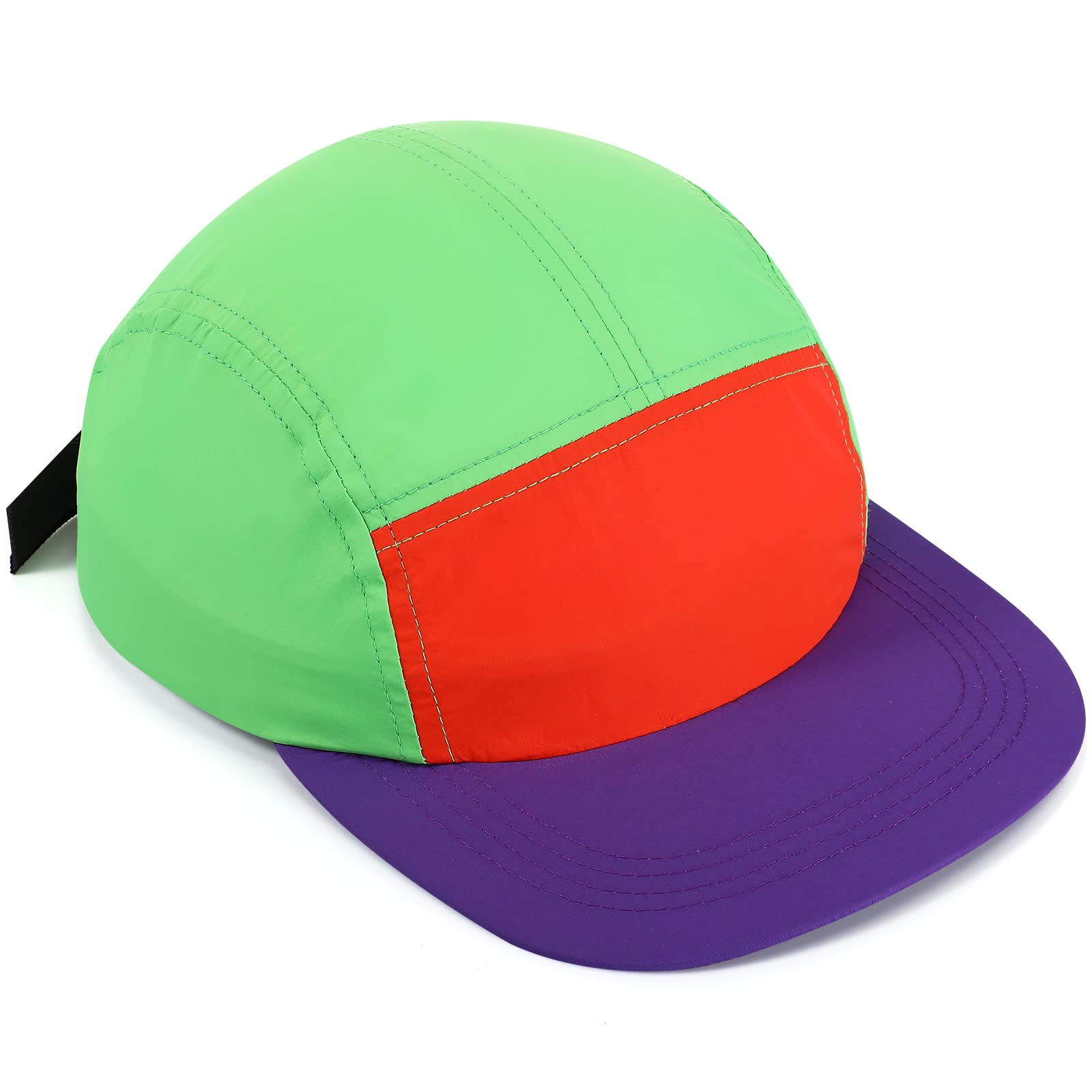 Cindeer - Gorra de neón de los años 80 y 90, de nailon retro ajustable para mujeres y hombres, accesorios de disfraces y fiestas temáticas de los años 80