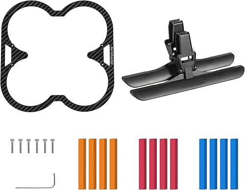 O'woda Avata - Protector de hélice de fibra de carbono + tren de aterrizaje plegable + 12 tiras anticolisión compatibles con accesorios DJI Avata