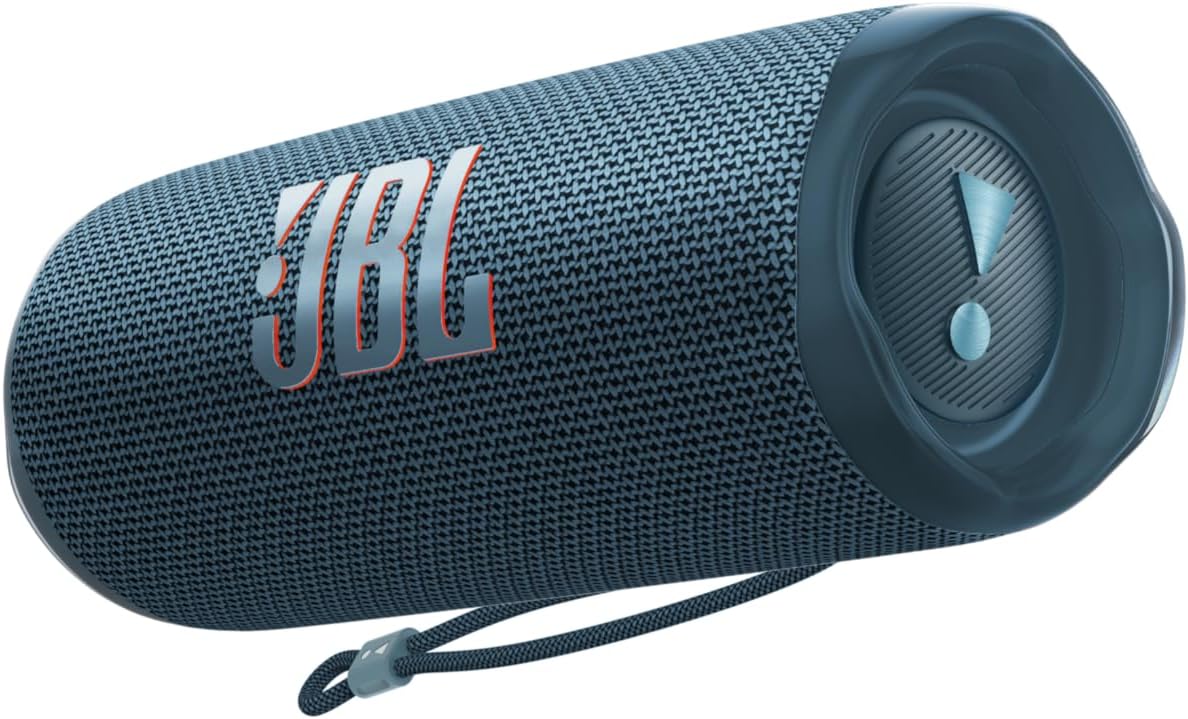 JBL Flip 6 - Portable Waterproof Speaker - Blue | Louder, more powerful sound, IP67 waterproof and dustproof, 12 Hours of Playtime, Bold design