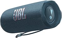 JBL Flip 6 Portable Bluetooth Speaker: IP67 Waterproof, Deep Bass, 12Hr Playtime, PartyBoost - Blue