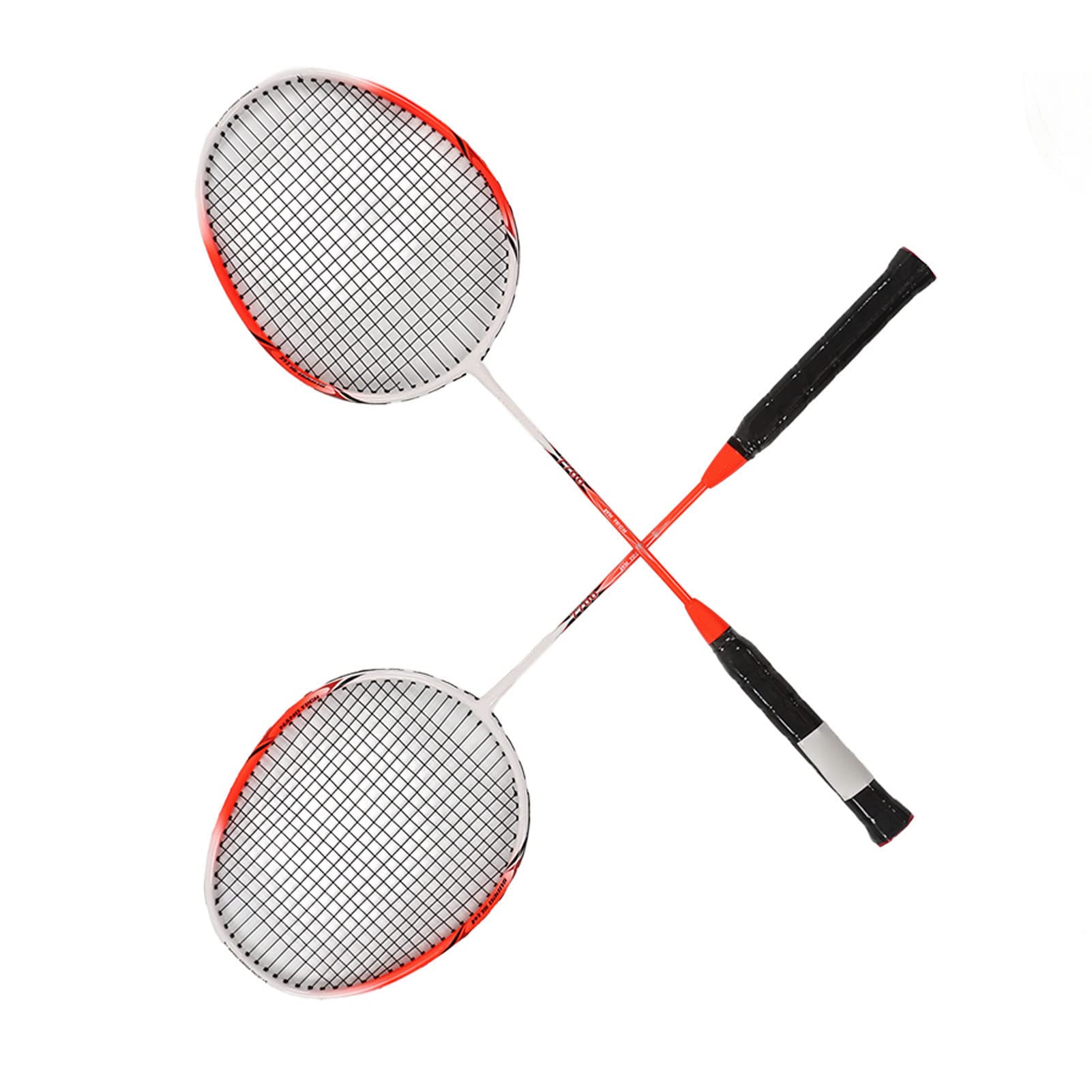 Racchette da Badminton Leggere e Resistenti, Set per Sport All'aria Aperta, Acciaio Al Carbonio Legato per Adulti, 2 Pezzi