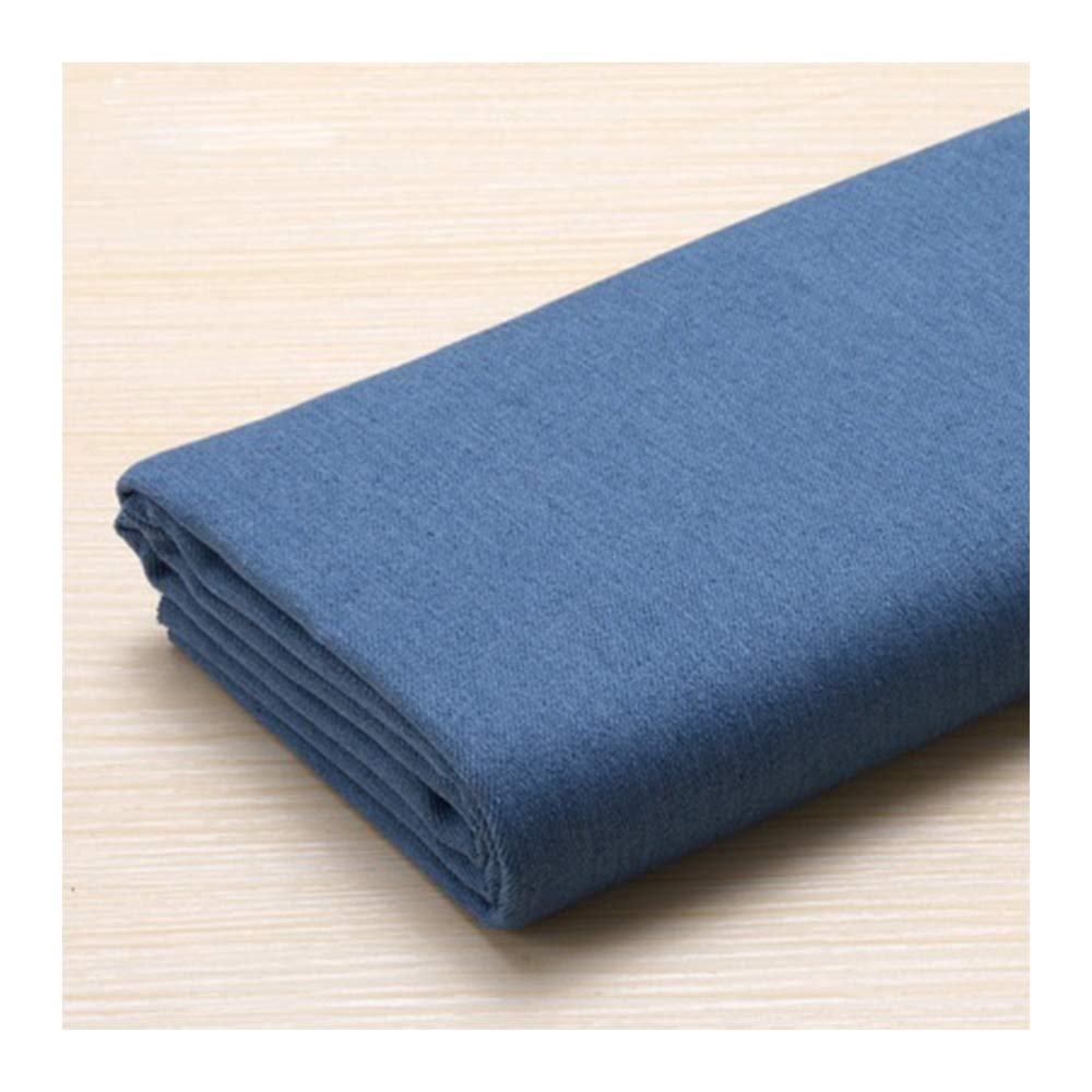 Tissu denim épais lavé au jet d'eau au mètre pour couture de coussins et rideaux
