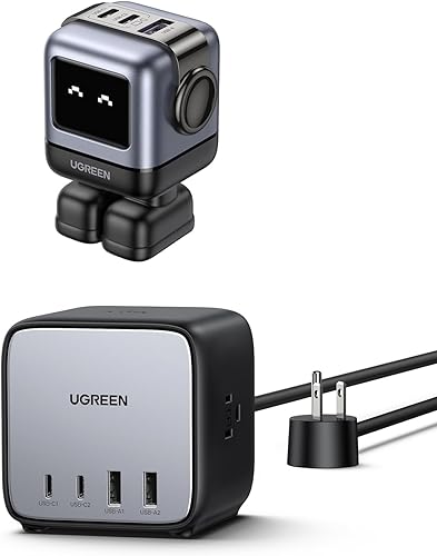 Paquete de cargador RG de 65 W USB C de 3 puertos con estación de carga de 65 W 7 en 1 tira de alimentación disponible en Yaxa Peru