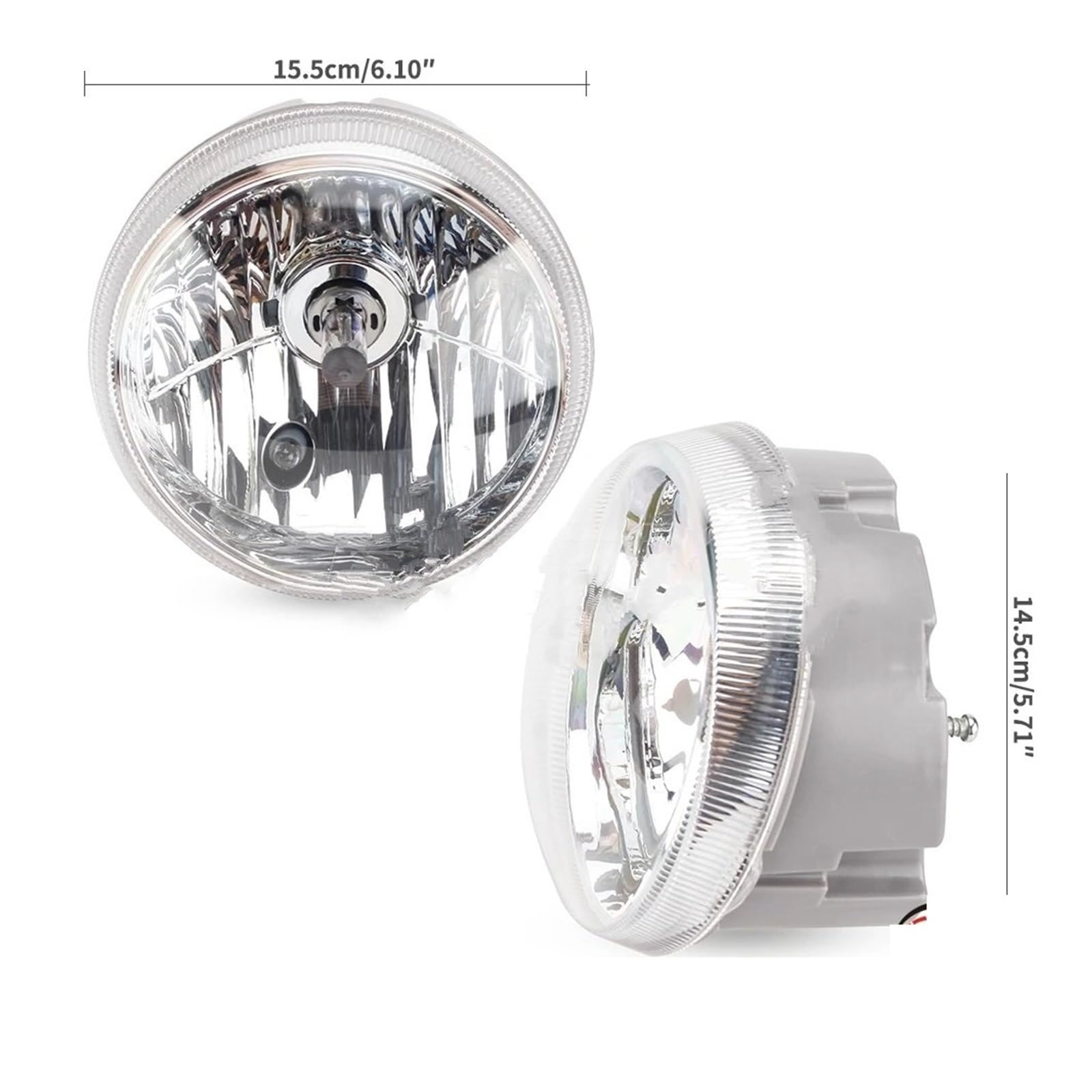pour LX150 LX125 Moto Remplacement Lampe Avant Phare Scooter Phare 12V Faisceau Haut/Bas Ampoule Feux Ronds Moto De Phare