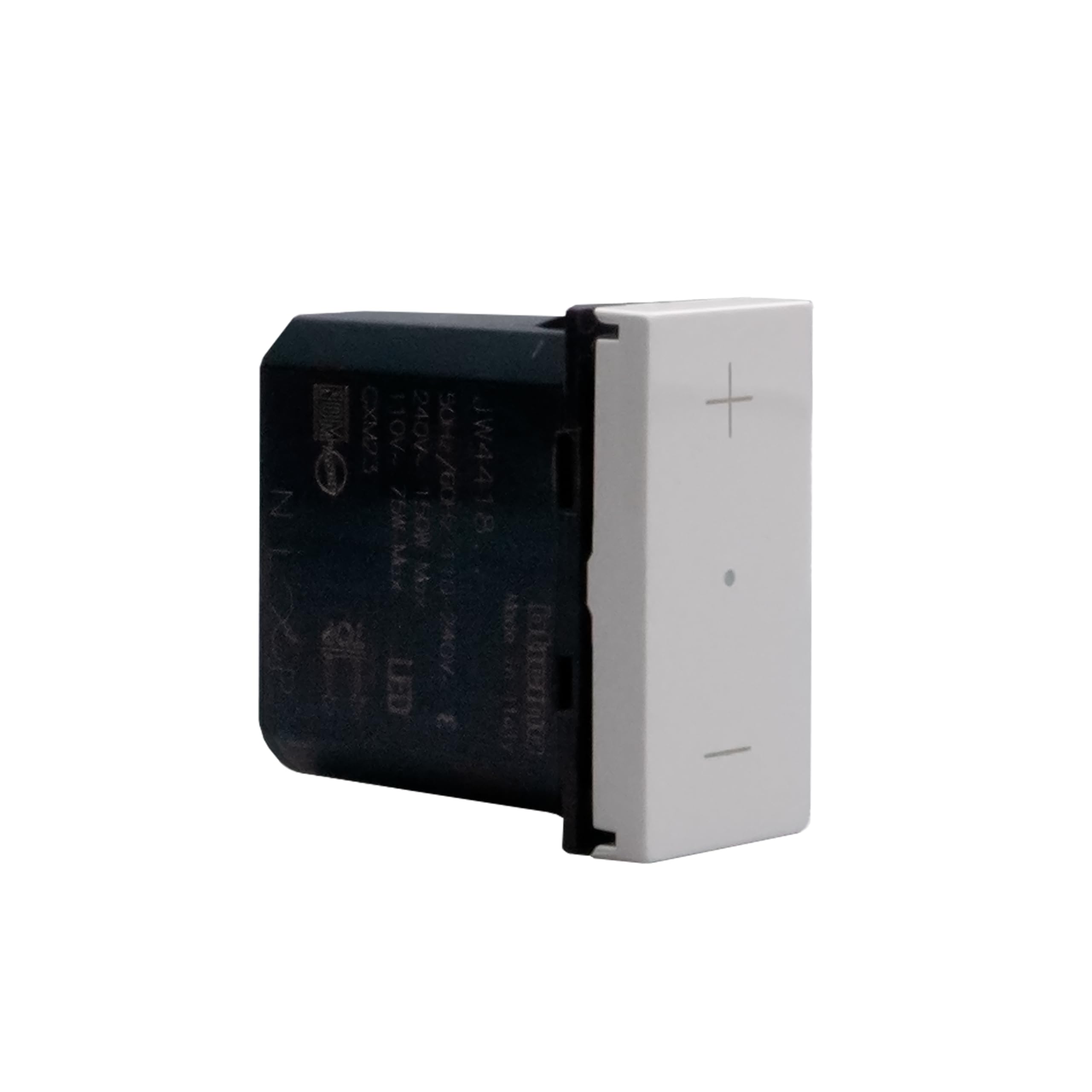 BTICINO Dimmer MatixGO JW4418, Dimmer, Interruttore per Regolare l'Intensità Luminosa, Compatibile con LED Dimmerabili, Alogeni, Fluocompatti, Controllo Luci, Risparmio Energetico, 1 Modulo, Bianco