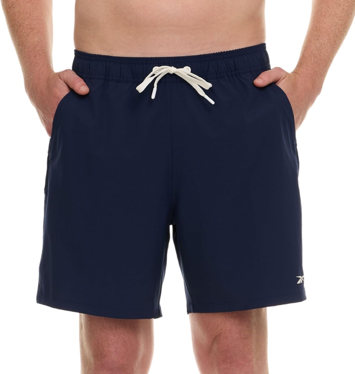 Reebok Mens Swim Trunks with Mesh Liner, 7” Inseam Quick Drying Mens Bathing Suit, Board Shorts for Swimming and Beach - Image 2