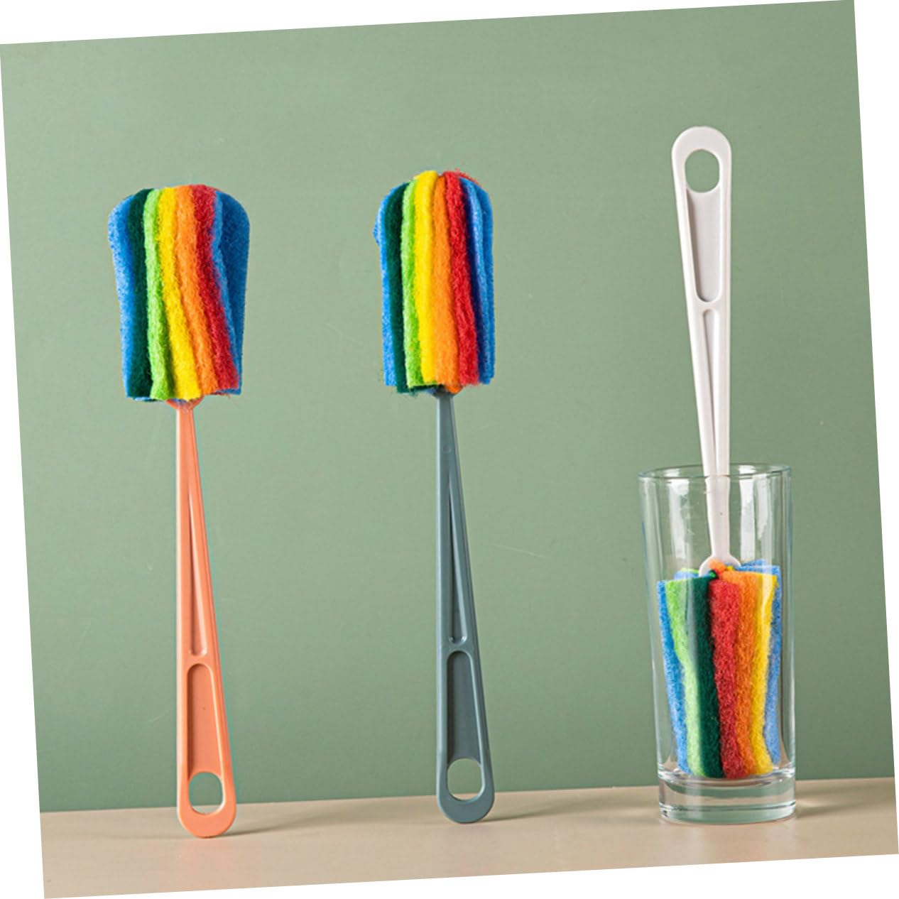 FRCOLOR 15stücke Lange Grifflänge Reinigungsbürste Teilig Vielseitige Flaschen Und Tassenbürste Für Schmale Hälsen Effektive Reinigung Für Weinbecher Milchflaschen Und Wasserbecher