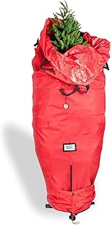 クリスマスツリー用収納バッグ - 84x244cm 折りたたみ式防水バッグ、直立ツリーオーガナイザー、耐久性のあるホリデーストレージ | 8フィートの家庭用ガレージの季節限定の大きなクリスマスデコレーションキャリアソリューション