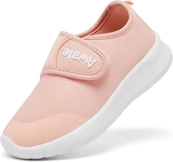 AWALE Toddler Walking Shoes Slip On Toddler Shoes Boys Girls Kids Sports Sneakers Casual School Tennis Shoes