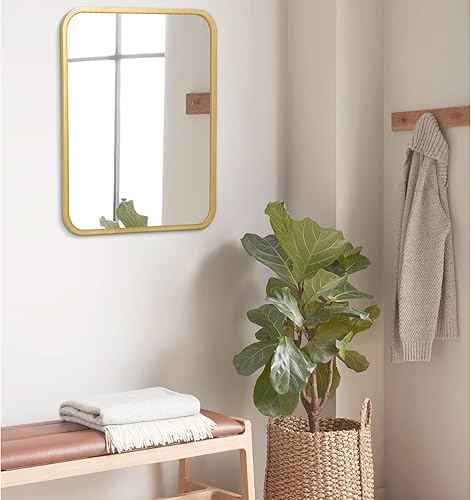Miniatura 3 de AOAOPQ Espejo de pared rectangular para colgar u horizontal, espejo decorativo para colgar en el dormitorio, sala de estar, vestidor, casa de campo,