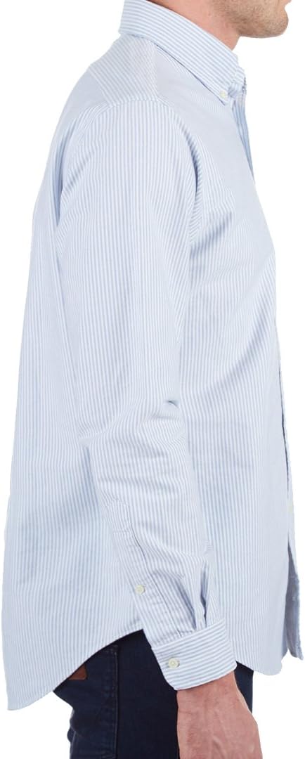 Polo Ralph Lauren Men's Standard Fit Oxford Shirt, WHITE/BLUE (XL) - Image 3