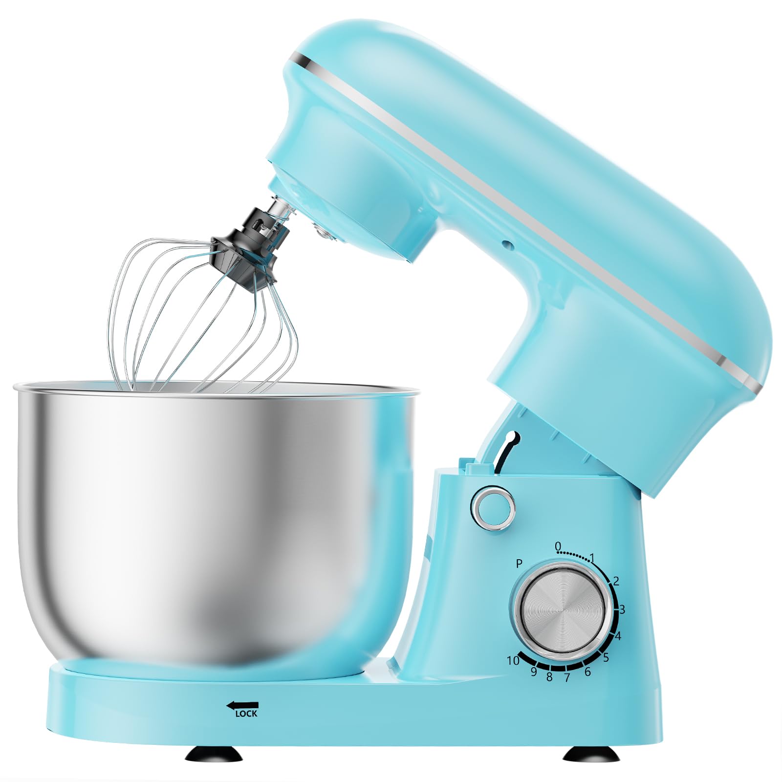 OLIXIS 6.3 Qt Stand Mixer, 10-Speed Tilt-Head Electric Mixer for Baking