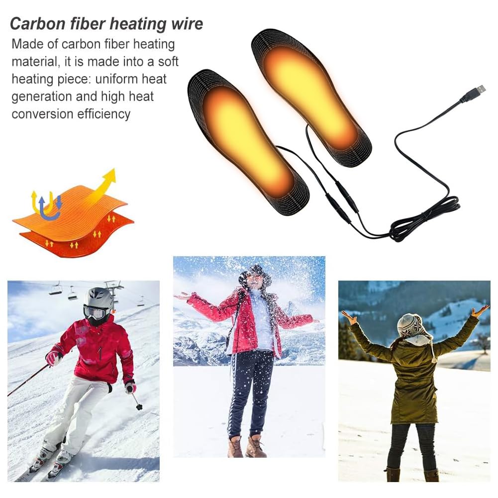 LPCRILLY Calzini Riscaldati Elettrici Lavabili - 3 Livelli Temperatura Per Sport Invernali - Foto 13