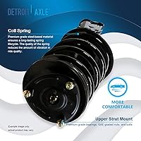 Vista 249 de Detroit Axle - Kit de suspensión delantera de 10 piezas para Chevy Aveo Aveo5 Pontiac G3 Wave 2 Ready Struts Assembly 2 Enlaces de barra