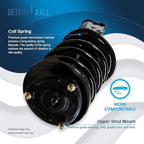 Miniatura 150 de Detroit Axle - Puntal delantero para Hyundai Sonata 2012-2014 2012-2015 Kia Optima, puntal lateral izquierdo con montaje de resorte helicoidal 2013