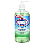 CLOROX Antibacterial Liquid Hand Soap with Pump, Soothing Aloe Scent - Scented Hand Wash, Liquid Soap for Bathroom or Kitchen - Washes Away Dirt from Hands and Keeps Them Soft, 16 Fl Oz