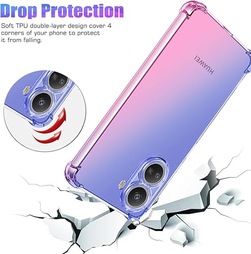 Miniatura 7 de Funda para Huawei nova 10 SE, BNE-LX1 BNE-LX3 Linda funda para niñas y mujeres, degradado, delgada, antiarañazos, suave TPU, funda protectora a