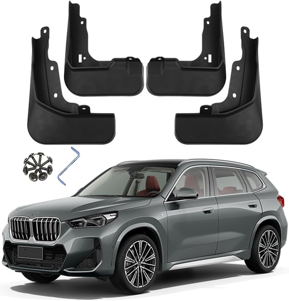 Car Mud Flaps Mudguard for BMW X1 X/M Sport 2023-2024 Custom Front and Rear Mudflaps Splash Guards Heavy Duty Flares 4-PC Auto Accessories,Send 1 Car Wash Towel,X1 m