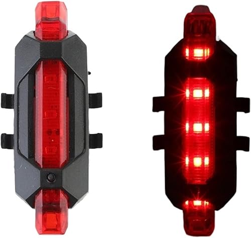 Luz de bicicleta impermeable trasera luz de la batería estilo de la bicicleta luz