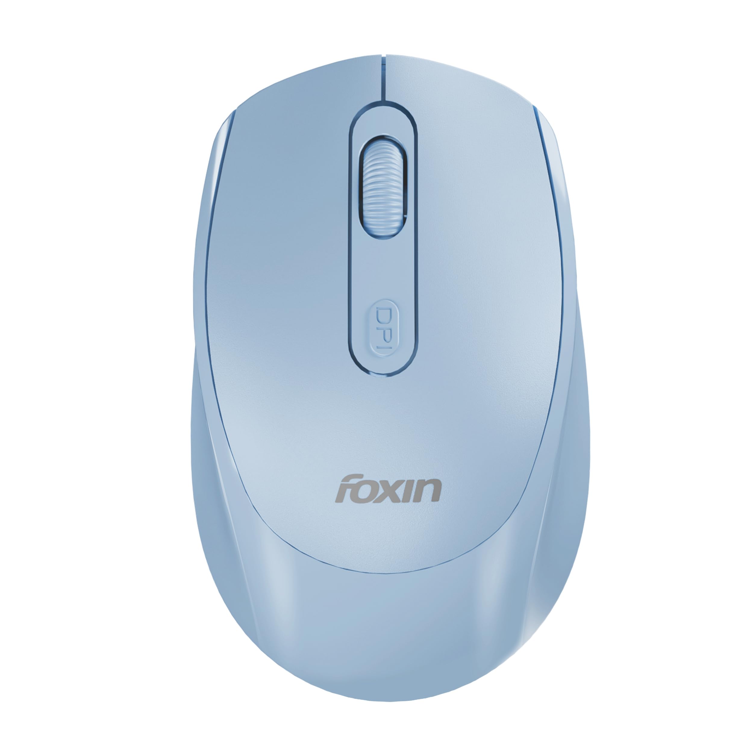 Foxin Flow Wireless Mouse with Rechargeable Battery, Bluetooth 5.0 & 2.4 Ghz Dual Connectivity, 4 Buttons, Adjustable DPI Upto 1600, Type-C Charging | Compatible with Laptop, MacBook, PC | Blue-picture-27