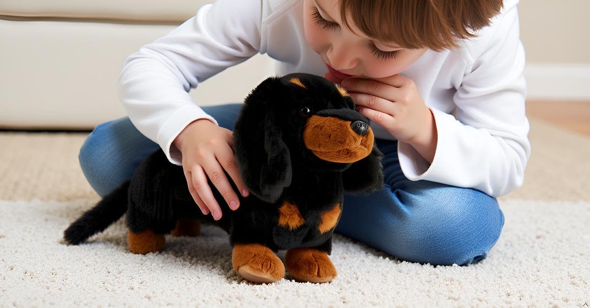 Zappi Co Daisy el Perro Salchicha de Peluche (20 cm) - Delicia de Perro Salchicha - Suave, Agradable, 100% Reciclado - Adorable Amigo Largo — view 8
