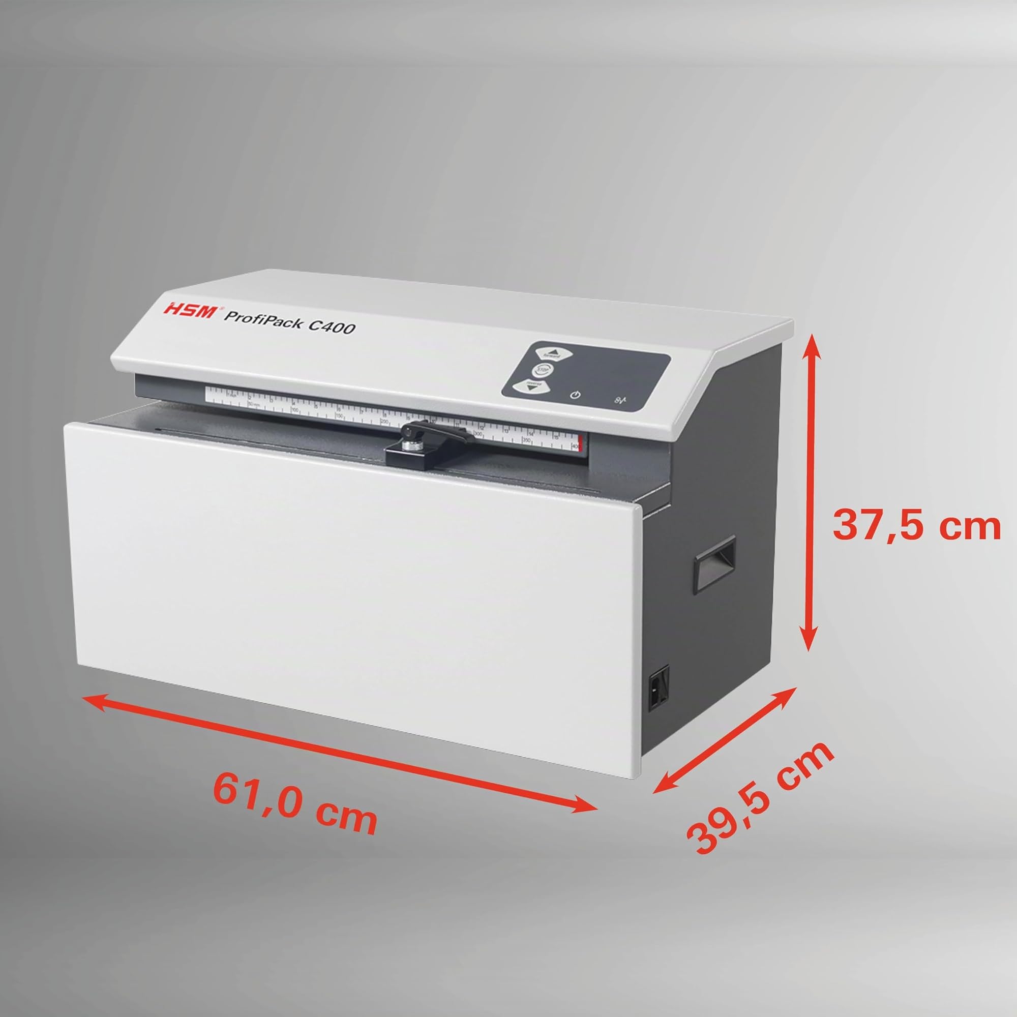 HSM ProfiPack C400 : déchiqueteuse de cartons pour Remplissage et Rembourrage avec matériel recyclé. Solution d'emballage Durable idéale pour l’entrepôt