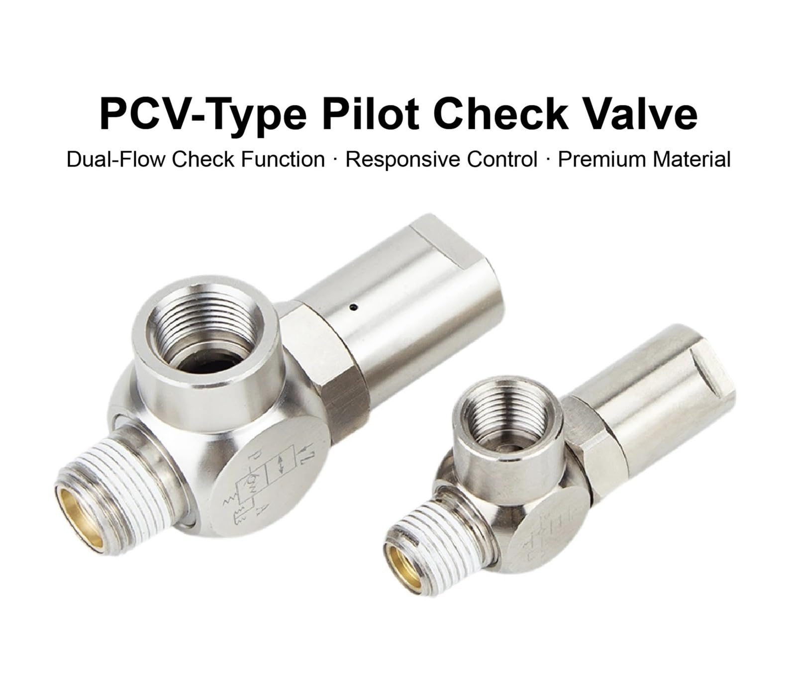 PCV06 PCV08 PCV10 PCV15 Pneumatisches Pilot-Rückschlagventil, Luftansaug-Sicherheits-Rückschlagventil(PCV15-8mm)