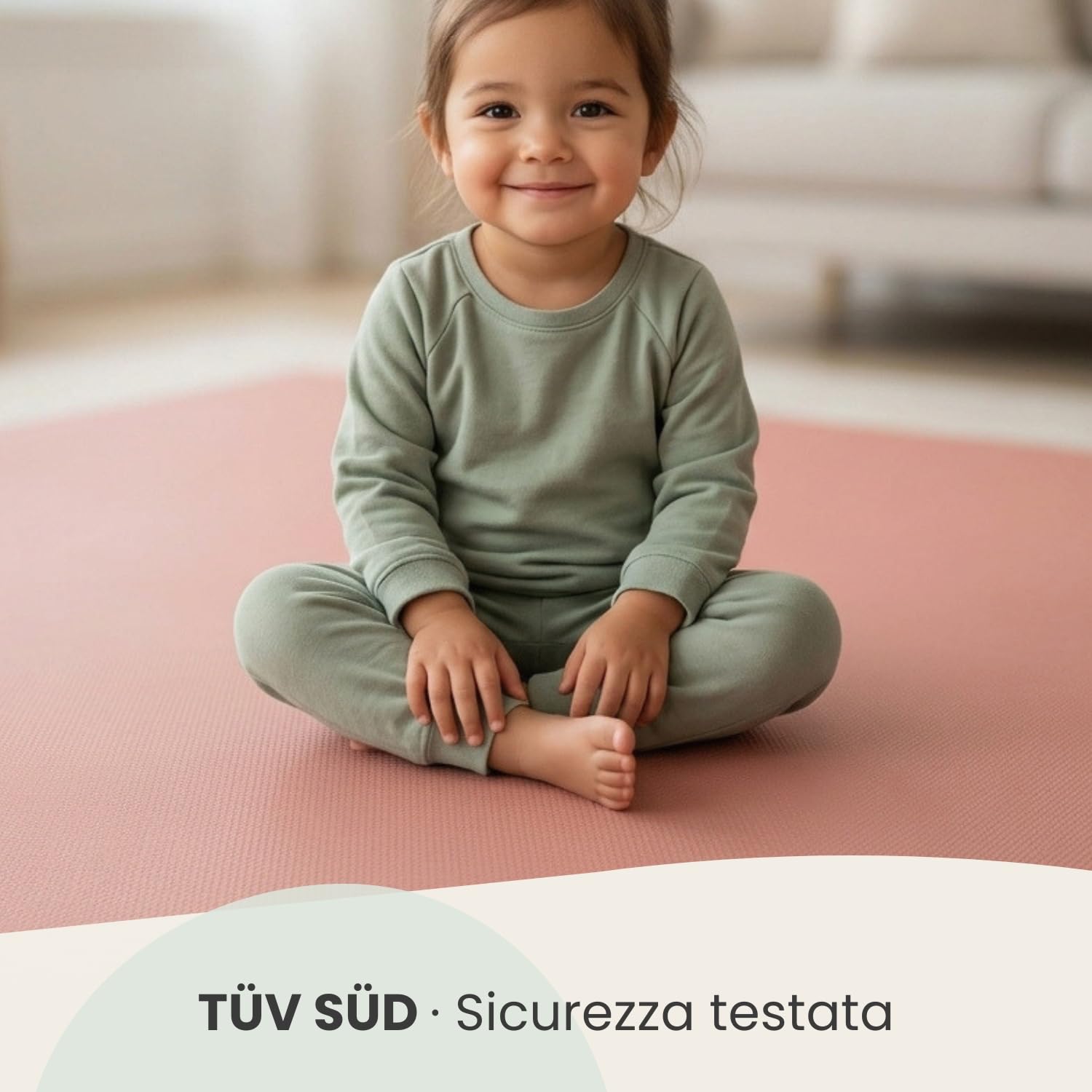 LittleTom 9 Pezzi Tappeto Puzzle per Bambini - Certificato TÜV - Piastrelle EVA con Bordi 30x30 cm - Pavimento Morbido e Antiscivolo - Superficie Puzzle Protettiva per la Cameretta e Gioco a Terra