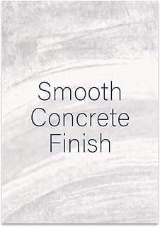 Modern Concrete Wall Art Poster Print - Smooth Concrete Finish Design - ...