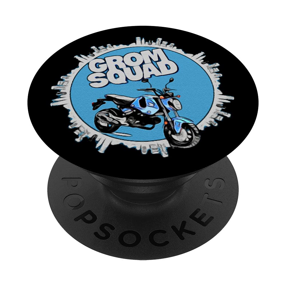 Blue 2022 Grom Squad - Motorcycle - Scooter - Bike PopSockets Swappable PopGrip