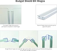Vista 4 de Caja de protección para tambor de 5 paneles de 2 pies de ancho X 5.5 pies de alto en acrílico con bisagras flexibles de longitud completa