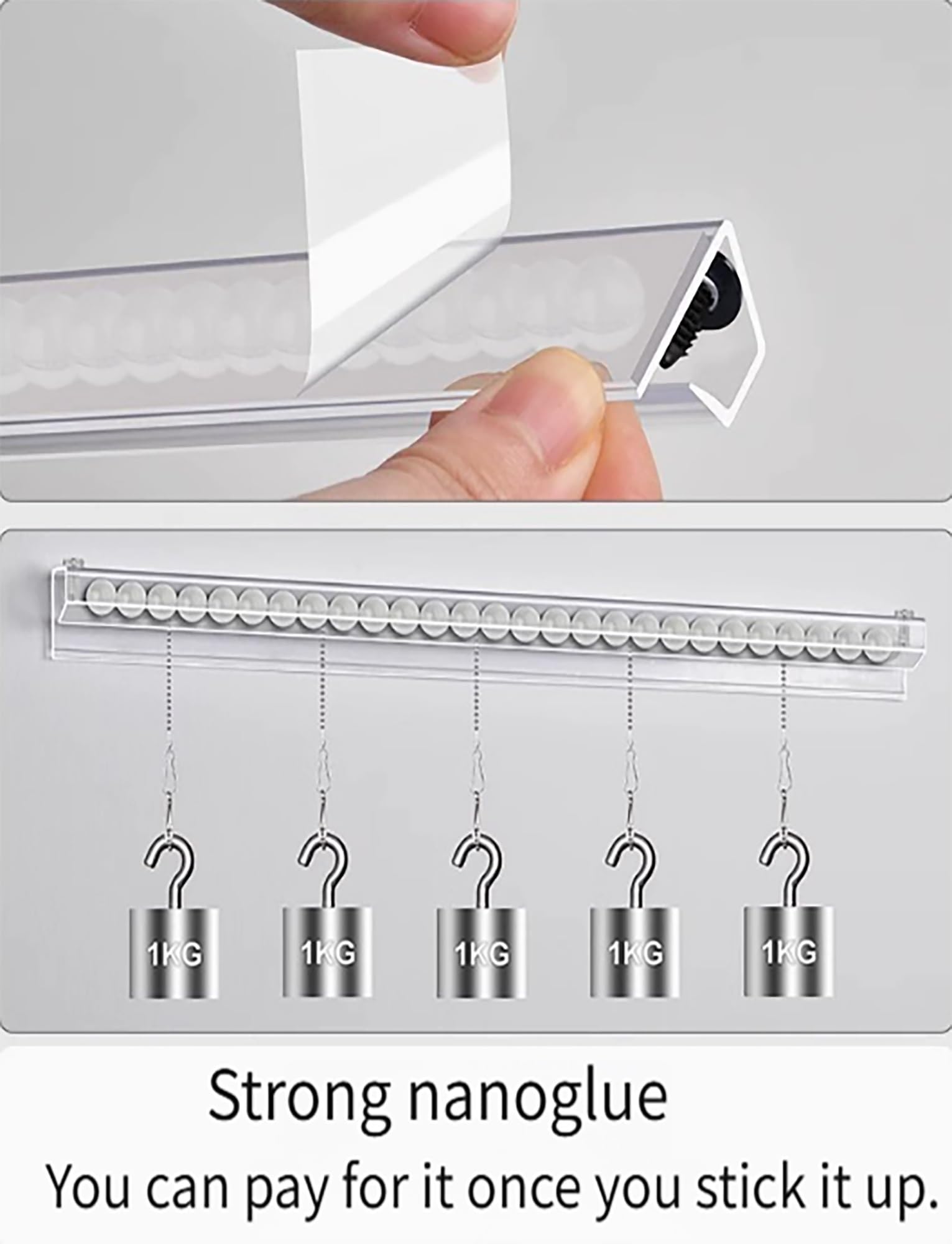Porte-bon de commande, Order Grabber Porte-reçus Transparent Ticket Spike 20-80cm(80cm/31.5in)