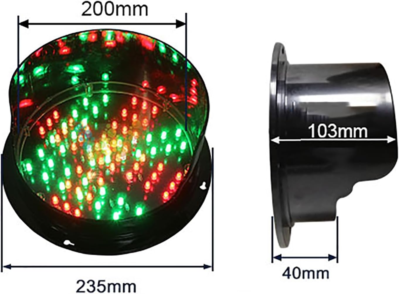 8 Inch/200mm LED Traffic Stop Light 1 Light X/Arrow, Stop Light, Indicator Light, for Industrial Loading Dock Bay Light, for Intersections, Toll Booths Etc (Color : 24V)(12v)