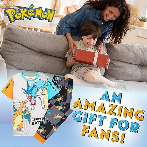 Pokemon Jongens Pyjama voor Kinderen en Tieners Ademend Nachtkleding T-shirt en Korte Broek Zomer PJ's voor Jongens Pikachu Zachte Lounge Wear Pokemon Cadeaus voor Jongens (9-10 Jaar, Multi Pokemon Jongens Pyjama voor Kinderen en Tieners Ademend Nachtkleding T-shirt en Korte Broek Zomer PJ's voor Jongens Pikachu Zachte Lounge Wear Pokemon Cadeaus voor Jongens (9-10 Jaar, Multi