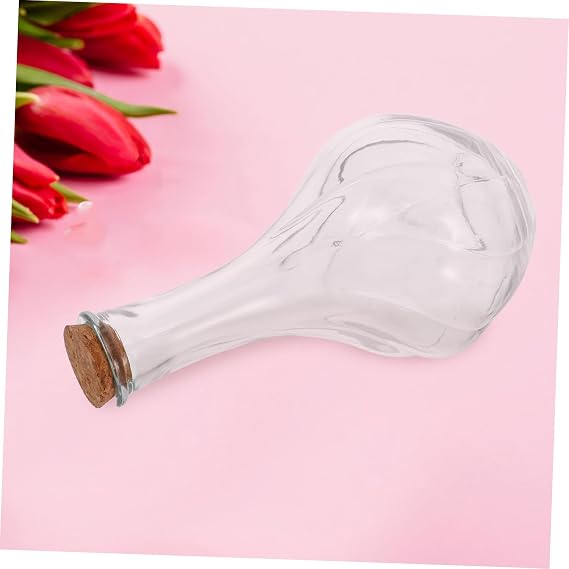 3pcs Heart Shaped Glass Wooden Sand Ceremony Bottles