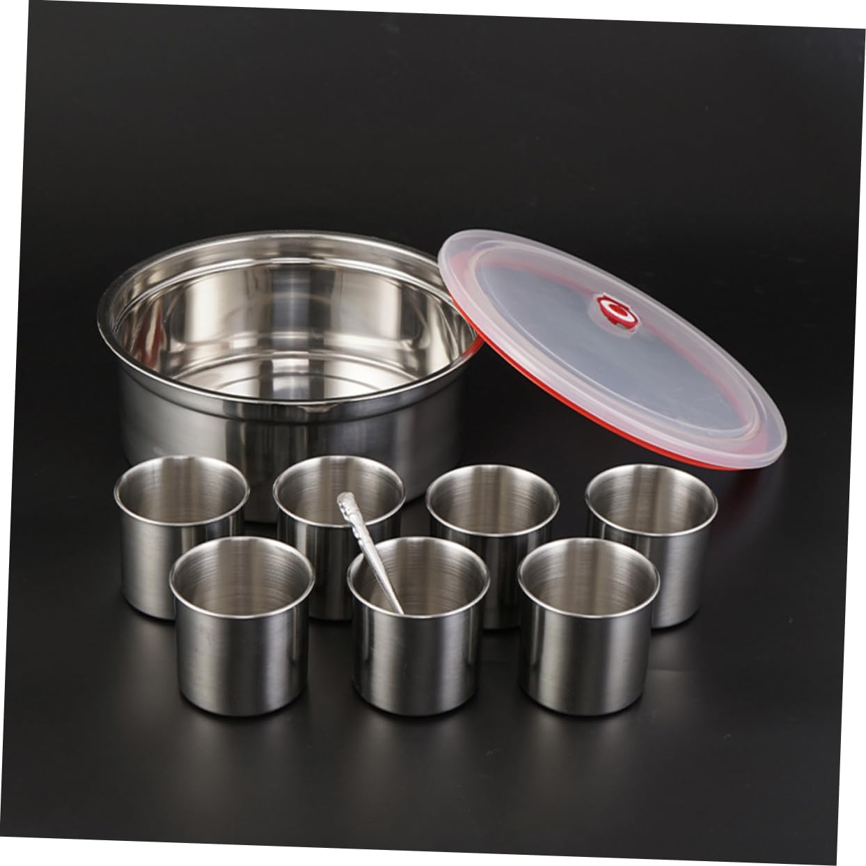 Mikinona 1ensemble Conteneur à Épices Acier Inoxydable Avec Couvercle Pot à Assaisonnement Pratique Et Élégant Pour Cuisine Rangement Facile Et Accessible Pour Utilisation Intérieure
