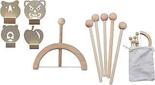 Bow and Arrow for Kids, Wooden Kids Bow and Arrow Set Safe for Ages 3+, Indoor and Outdoor Archery Bow Gift Toys for Children, Boys & Girls, Includes 5 Arrows, 4 Targets, 1 Cotton Quiver