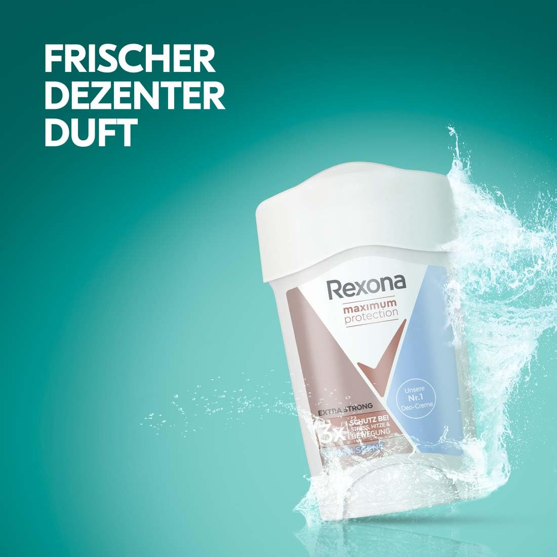 Rexona Maximum Protection antyperspirant w kremie Clean Scent z 48-godzinną ochroną przed silnym poceniem się i zapachem ciała, 45 ml, 7 sztuk