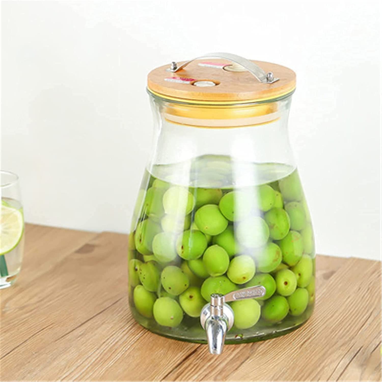 Dispensador de cerveza, Dispensador de jugo de barril de cerveza, Dispensador de bebidas de vidrio, Cerveza de jugo de agua con cristalería vertical