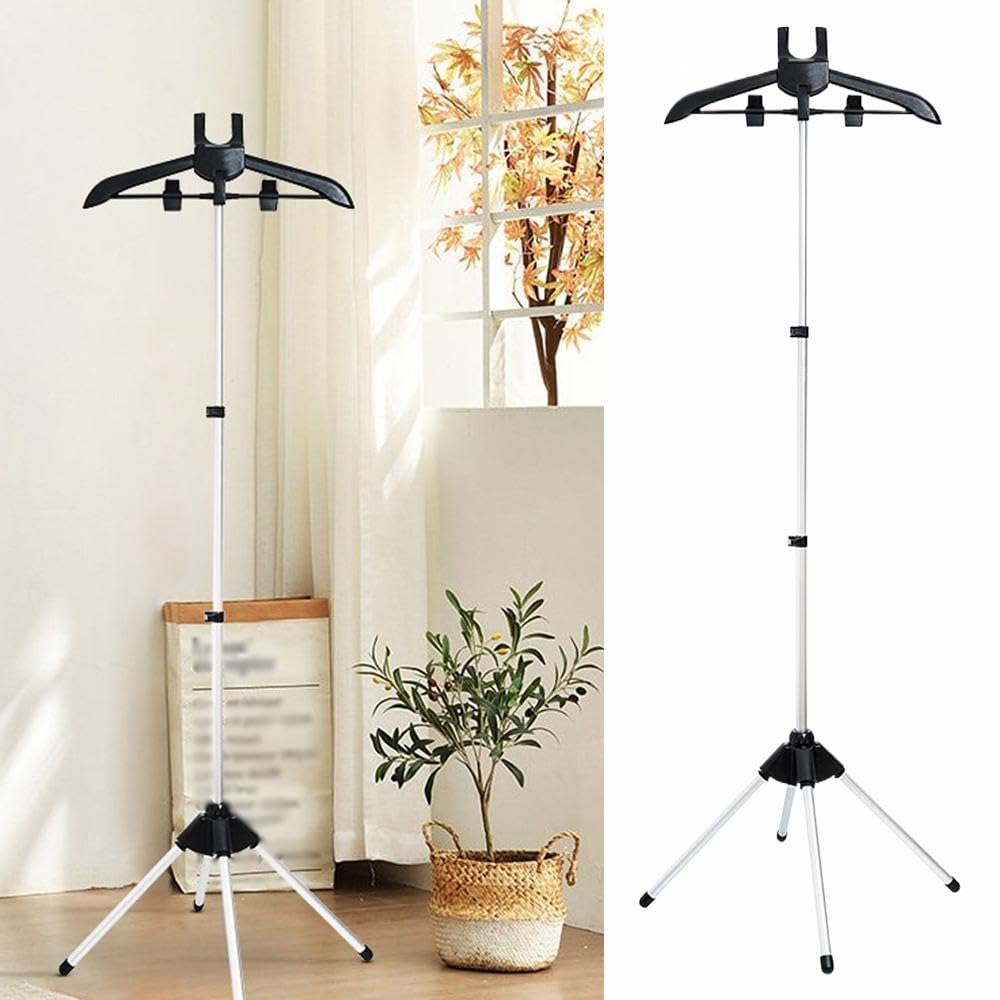 Adjustable Garment Steamer Stand - Foldable Clothes Steamer Rack With 360° Rotation-500598