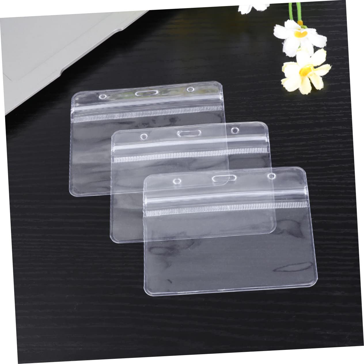 NUOBESTY 100stücke Transparente Wasserdichte Ausweishüllen aus Ausweishalter aus Pvc Robuste Kartenhalter für Ausweis und Karten