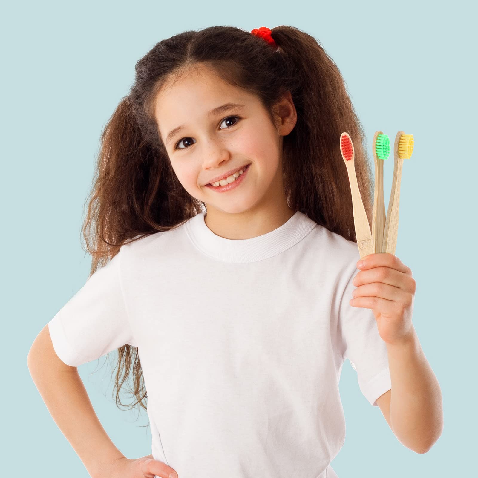 20 Stück Kinder Bambus Zahnbürsten Weiche Borsten Zahnbürsten Kleinkind Zahnbürste Manuelle Reise Zahnbürsten für Kinder Zuhause Schule Reisen Zähne Mundpflege 14 cm, einzeln verpackt