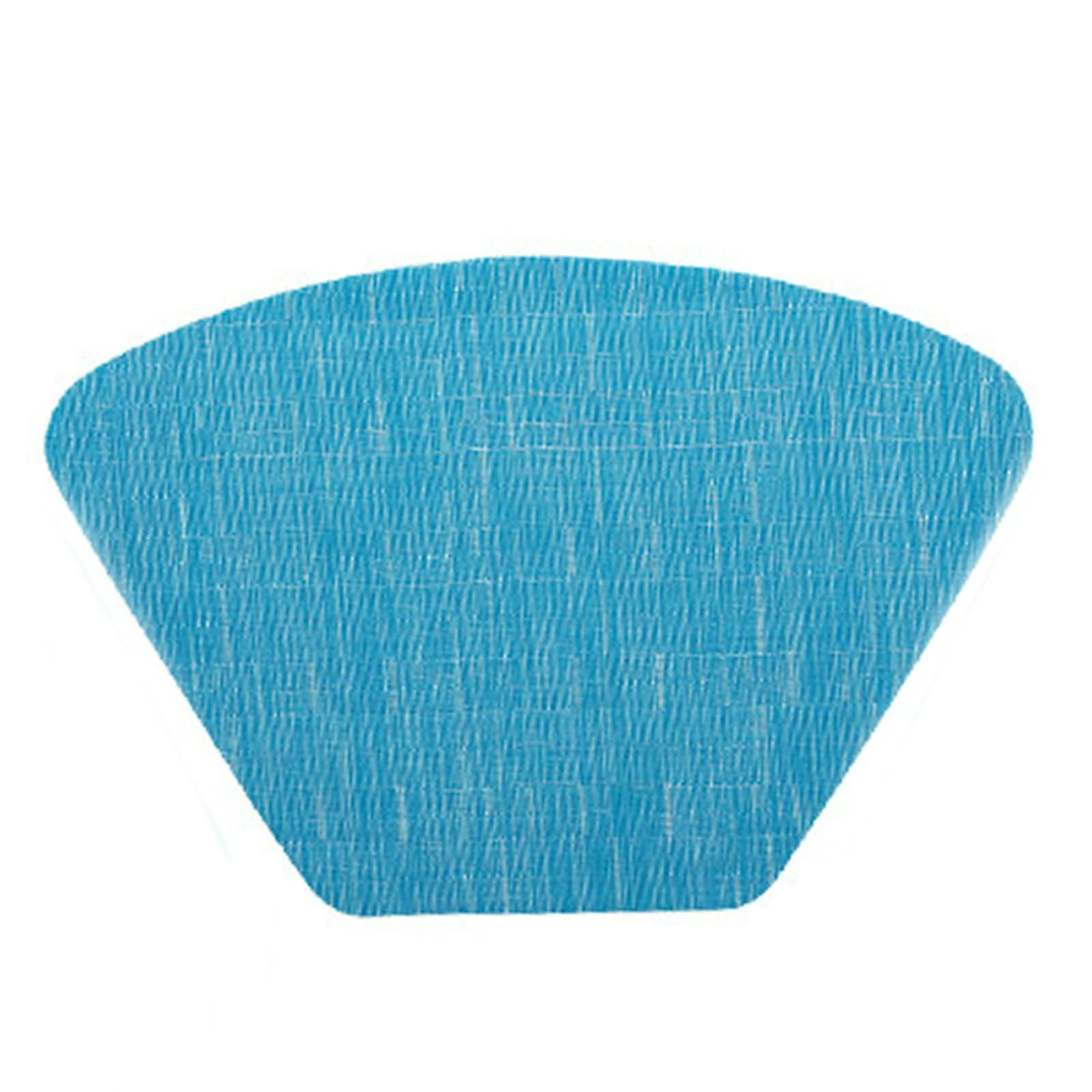 Platzsets 6 Stück, 48 x 33 cm Blau Tischset rutschfest Sektorform 70% Vinyl+30% Polyester, Einfarbig mit Sektor