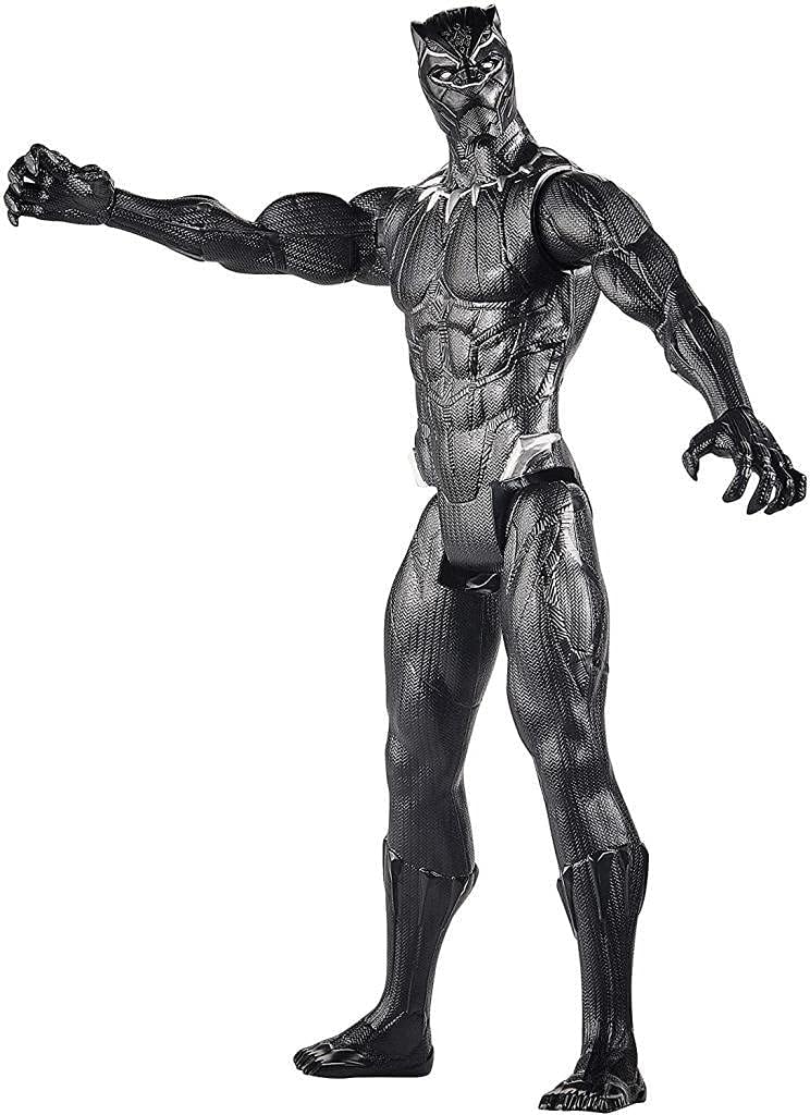 Titan Hero Series Black Panther Action Figure, 30 Cm Toy, Inspired by Marvel Universe, for Children Aged from 4 Years