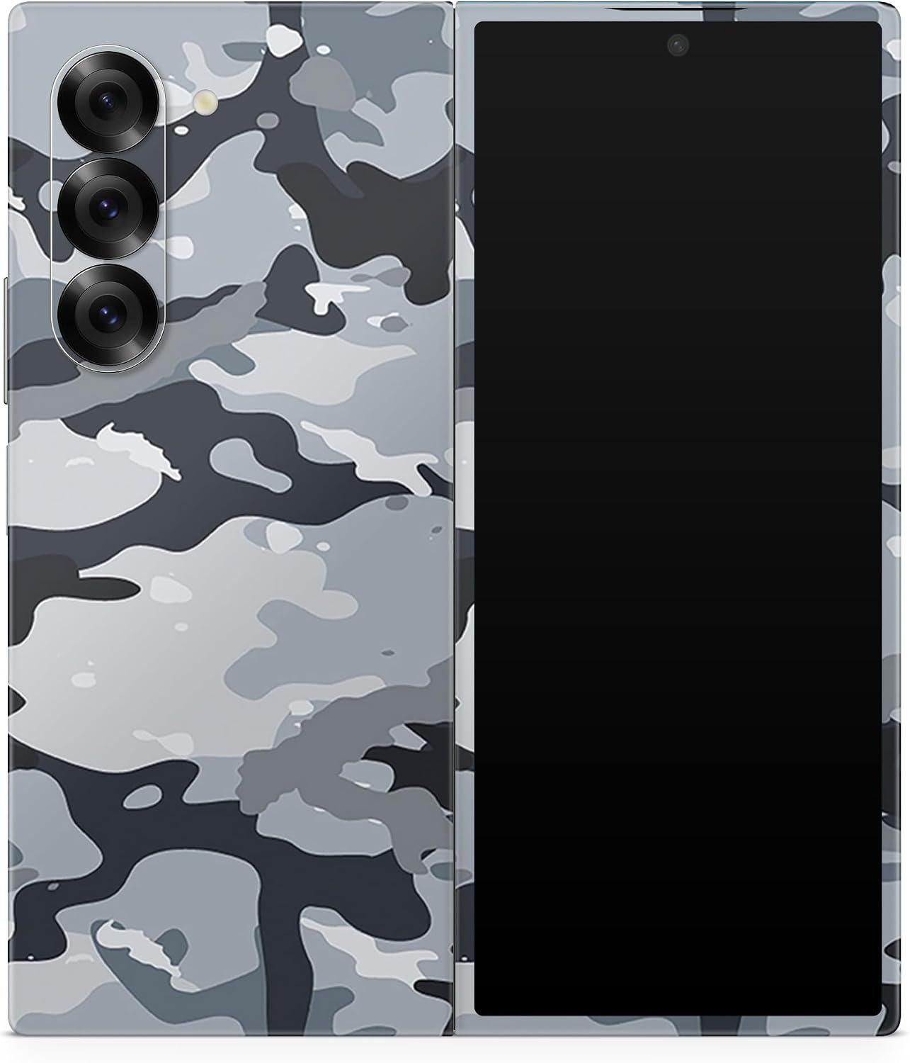 Carbon Fiber Phone Skin Compatible with Samsung Galaxy Z Fold 6 - Eyes and Teeth - Premium 3M Vinyl Protective Wrap Decal Cover - Easy to Apply | Crafted in The USA by MightySkins